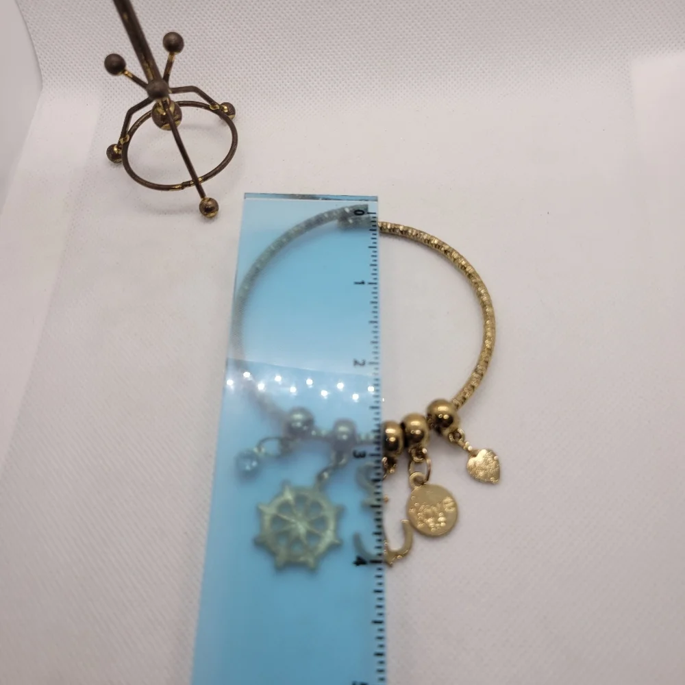 Nautical gold tone Charm Bracelet - Picture 6 of 6